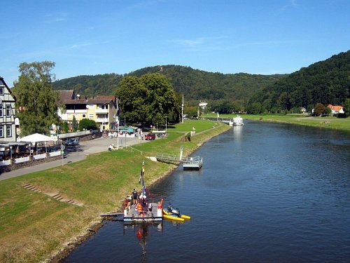 Die Weser bei Bodenwerder